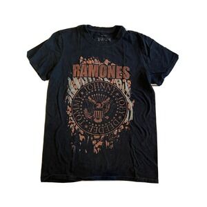 WOMENS RAMONES‎ 1-2-3-4 TSHRT Size Medium BLACK "HEY HO LETS GO" BR